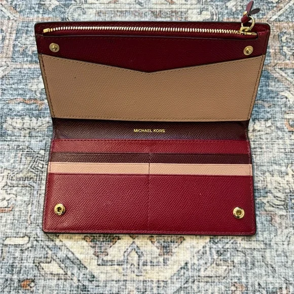 Michael Kors Dark Red Wallet - Picture 2 of 3
